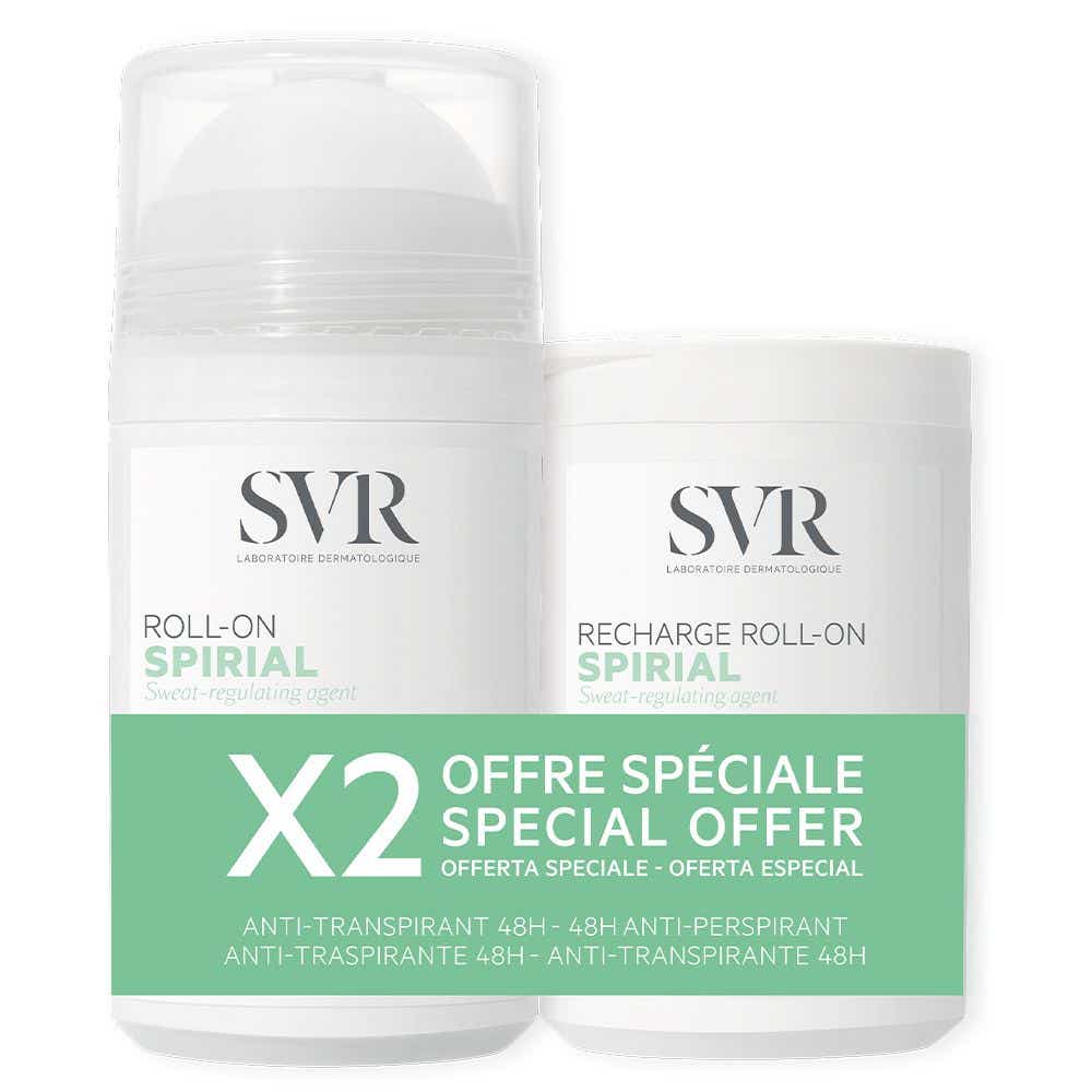 SVR SPIRIAL DEODORANT ANTI TRANSPIRANT 48 H ROLL ON 50ML RECHARGE 50ML