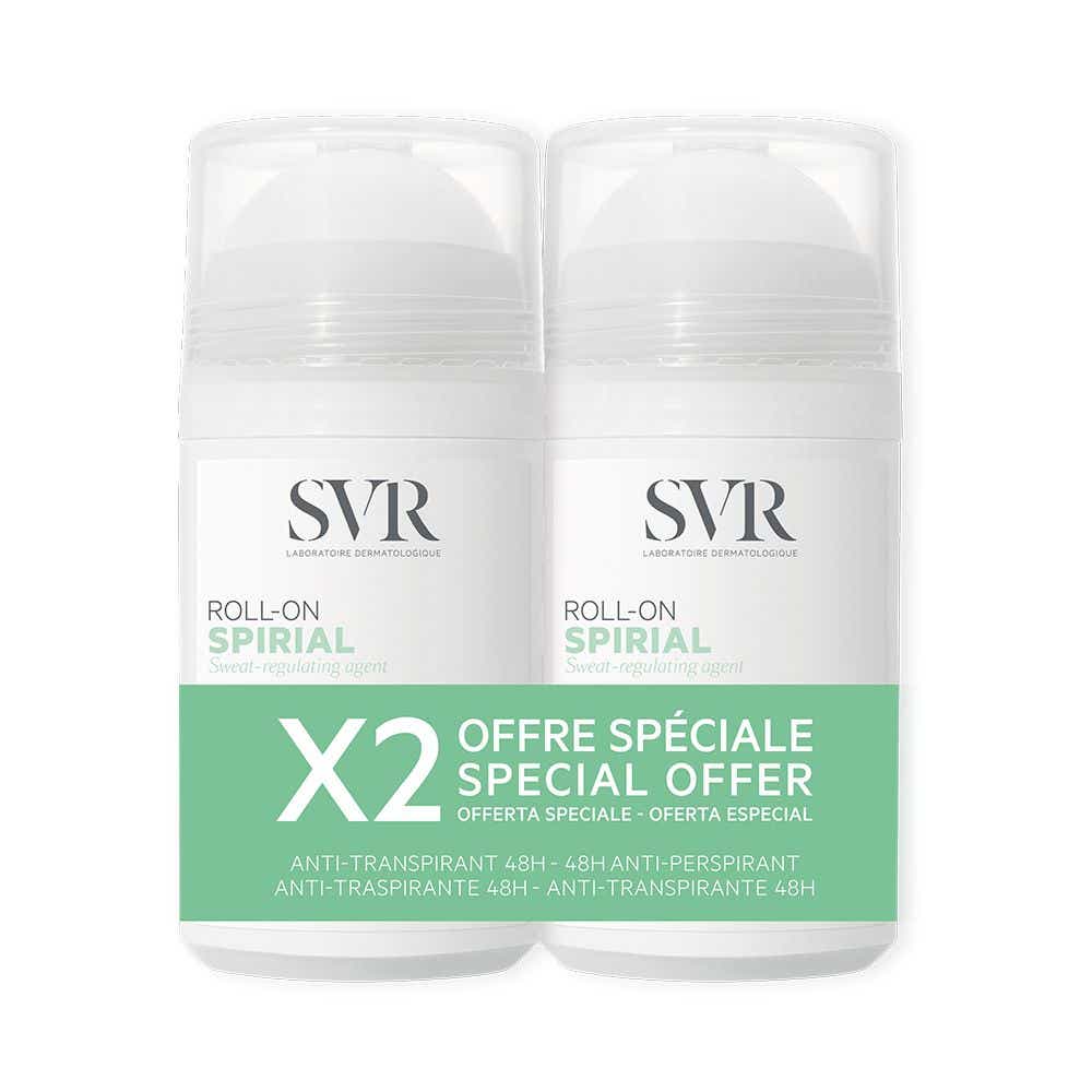 SVR SPIRIAL DEODORANT ANTI TRANSPIRANT 48H ROLL ON 2X50ML