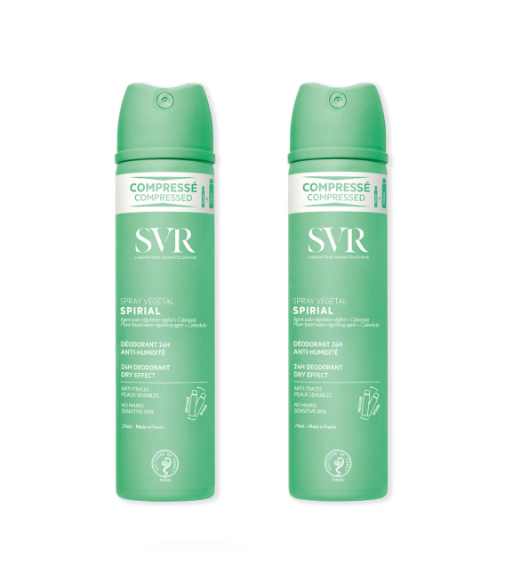 SVR SPIRIAL SPRAY VEGETAL 2 FLACONS DE 75ML