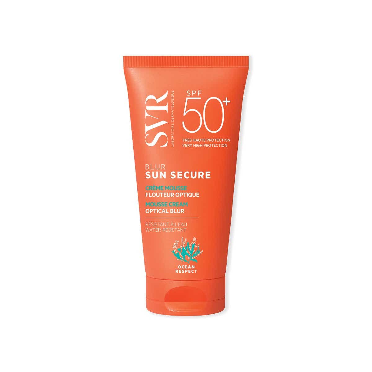 SVR SUN SECURE BLUR CREME MOUSSE SOLAIRE FLOUTEUR OPTIQUE SPF50 VISAGE PEAUX SENSIBLES 50ML