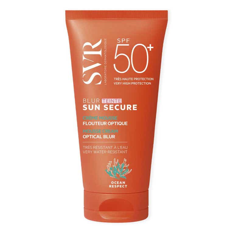 SVR SUN SECURE BLUR CREME MOUSSE SOLAIRE TEINTEE SPF50 VISAGE PEAUX SENSIBLES 50ML