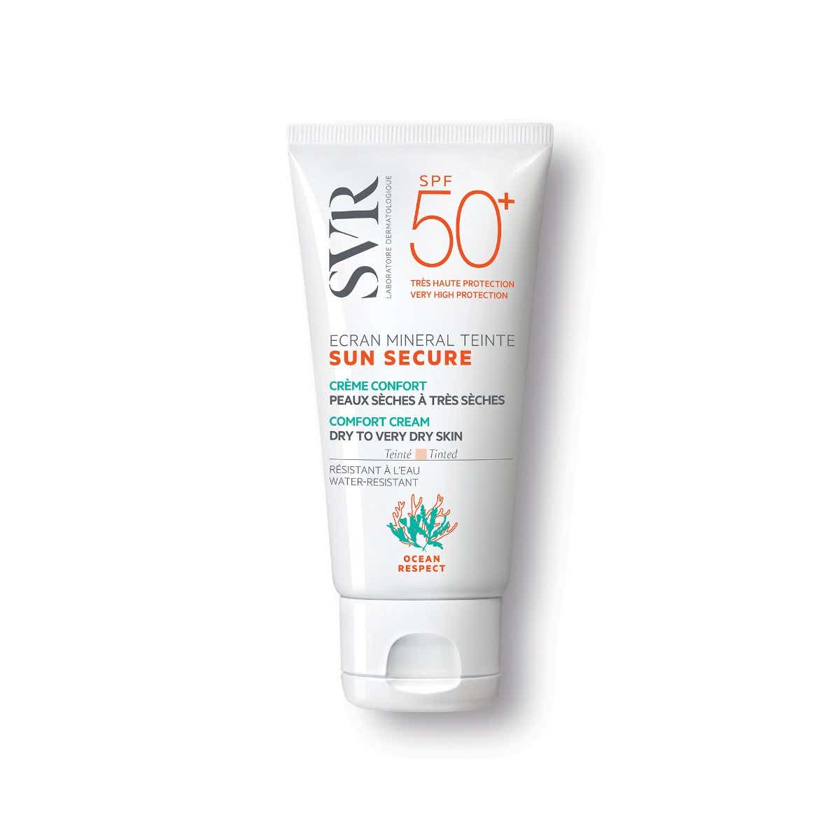 SVR SUN SECURE ECRAN MINERAL TEINTE SPF 50 PEAUX SECHES A TRES SECHES 50ML