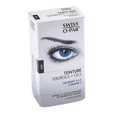 SWISS O PAR COULEUR PERMANENTE CILS ET SOURCILS NOIR 12 APPLICATIONS