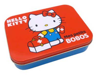 TAKECARE PANSEMENTS HELLO KITTY ROUGE BOITE METAL 24 PANSEMENTS