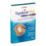 TEGADERM PAD PANSEMENT TRANSPARENT ADHESIF STERILE AVEC COMPRESSE 5 PANSEMENTS DE 9X10CM