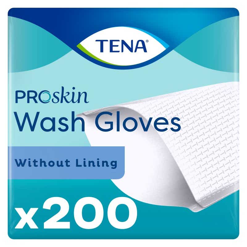 TENA GANTS DE TOILETTE NON PLASTIFIES 200 UNITES