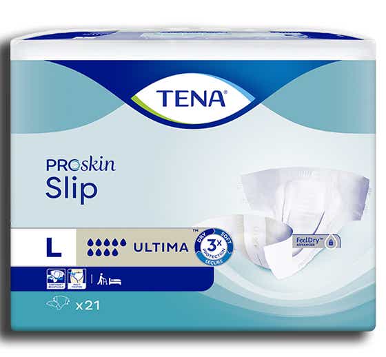 TENA PROSKIN SLIP CHANGES COMPLETS ULTIMA TAILLE L 21 UNITES