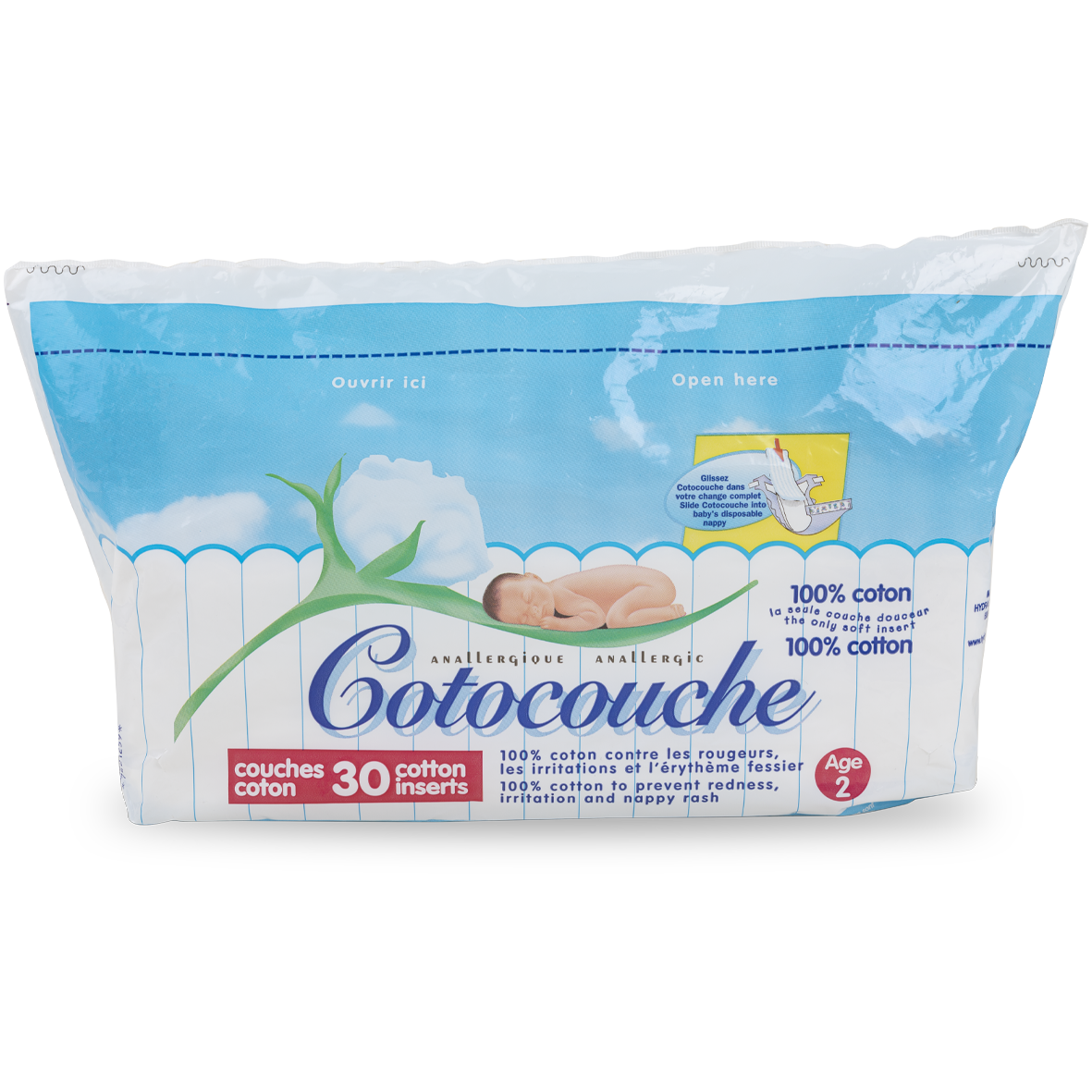 TETRA MEDICAL COTOCOUCHE 2EME AGE 30 UNITES