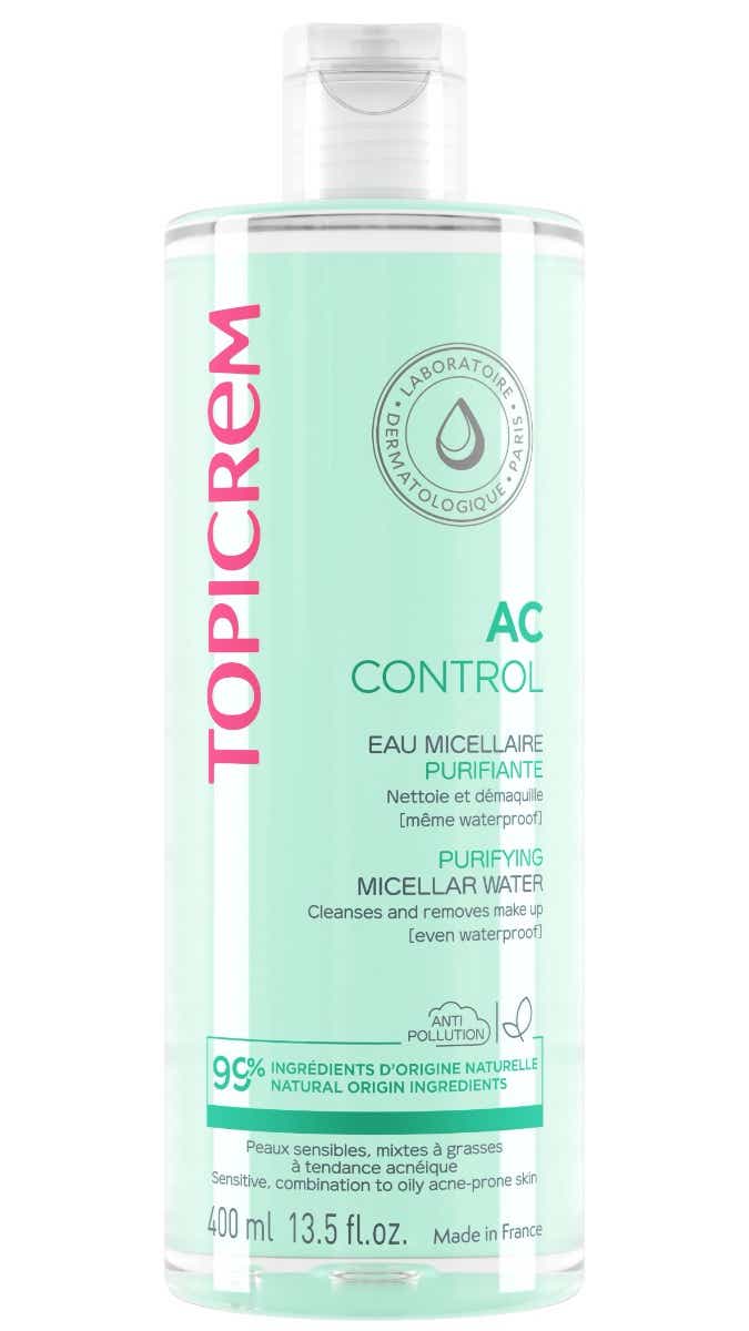 TOPICREM AC EAU MICELLAIRE PURIFIANTE PEAUX MIXTES A GRASSES 400ML