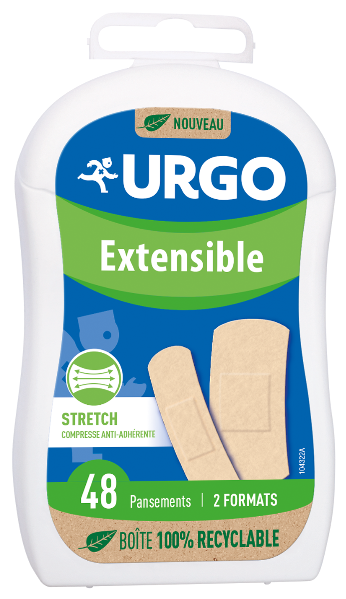 URGO PANSEMENT CONFORT EXTENSIBLE 48 PANSEMENTS