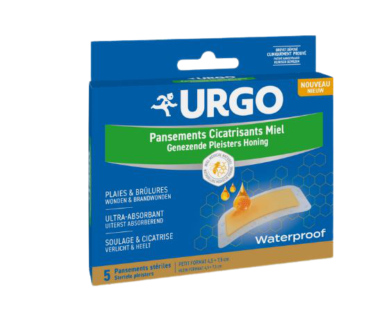 URGO PANSEMENTS CICATRISANTS MIEL WATERPROOF 5 UNITES
