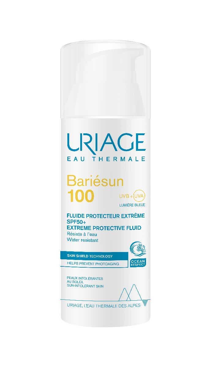 URIAGE BARIESUN 100 FLUIDE SOLAIRE PROTECTEUR EXTREME SPF50 ZONES PHOTO EXPOSEES PEAUX INTOLERENTES AU SOLEIL 50 ML