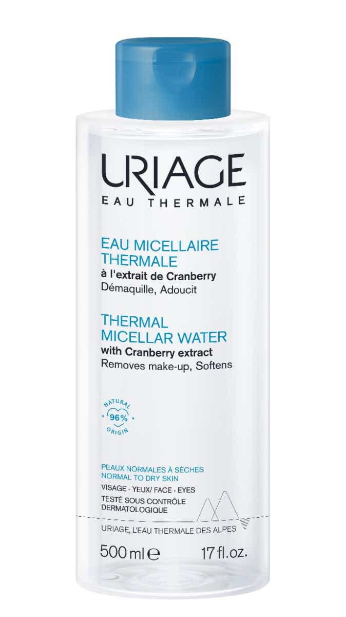 URIAGE EAU MICELLAIRE THERMALE VISAGE ET YEUX PEAUX NORMALES A SECHES 500ML