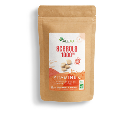 VALEBIO ACEROLA 1000 BIO 30 COMPRIMES A CROQUER