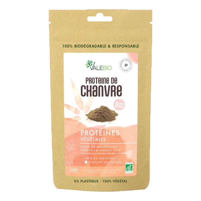 VALEBIO PROTEINE DE CHANVRE BIO 200G
