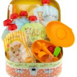 VALISE CADEAU GOURDES REUTILISABLES SOPHIE LA GIRAFE