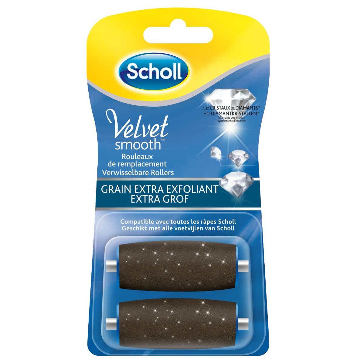 VELVET SMOOTH EXPRESS PEDI ROULEAUX DE RECHARGEMENT 2 UNITES