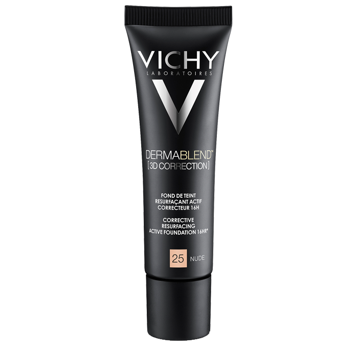 VICHY DERMABLEND 3D CORRECTION FOND DE TEINT RESURFACANT ACTIF CORRECTEUR 16 H 25 NUDE 30ML