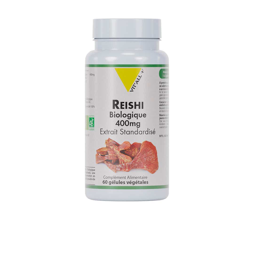 VIT ALL REISHI BIOLOGIQUE 400MG 60 GELULES VEGETALES