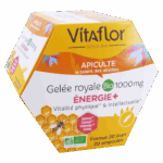 VITAFLOR APICULTE GELEE ROYALE BIO 1000MG ENERGIE 20 AMPOULES