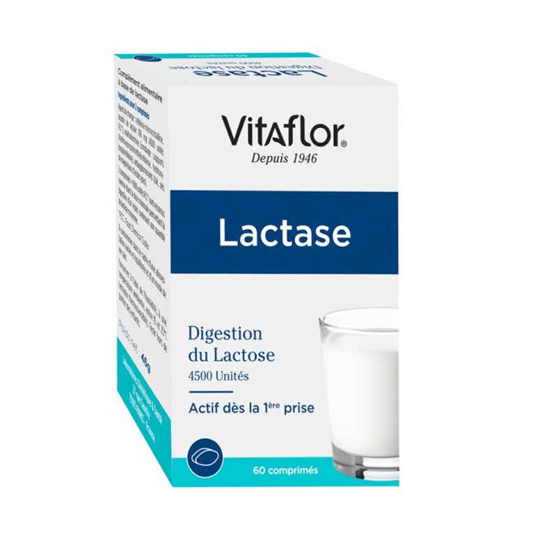 VITAFLORE INTOLERANCE AU LACTOSE LACTASE 4500FCC 60 COMPRIMES