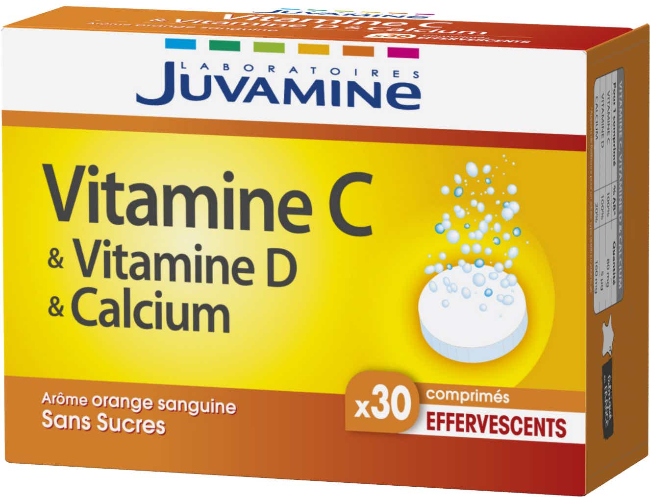 VITAMINE C VITAMINE D CALCIUM 30 COMPRIMES EFFERVESCENTS