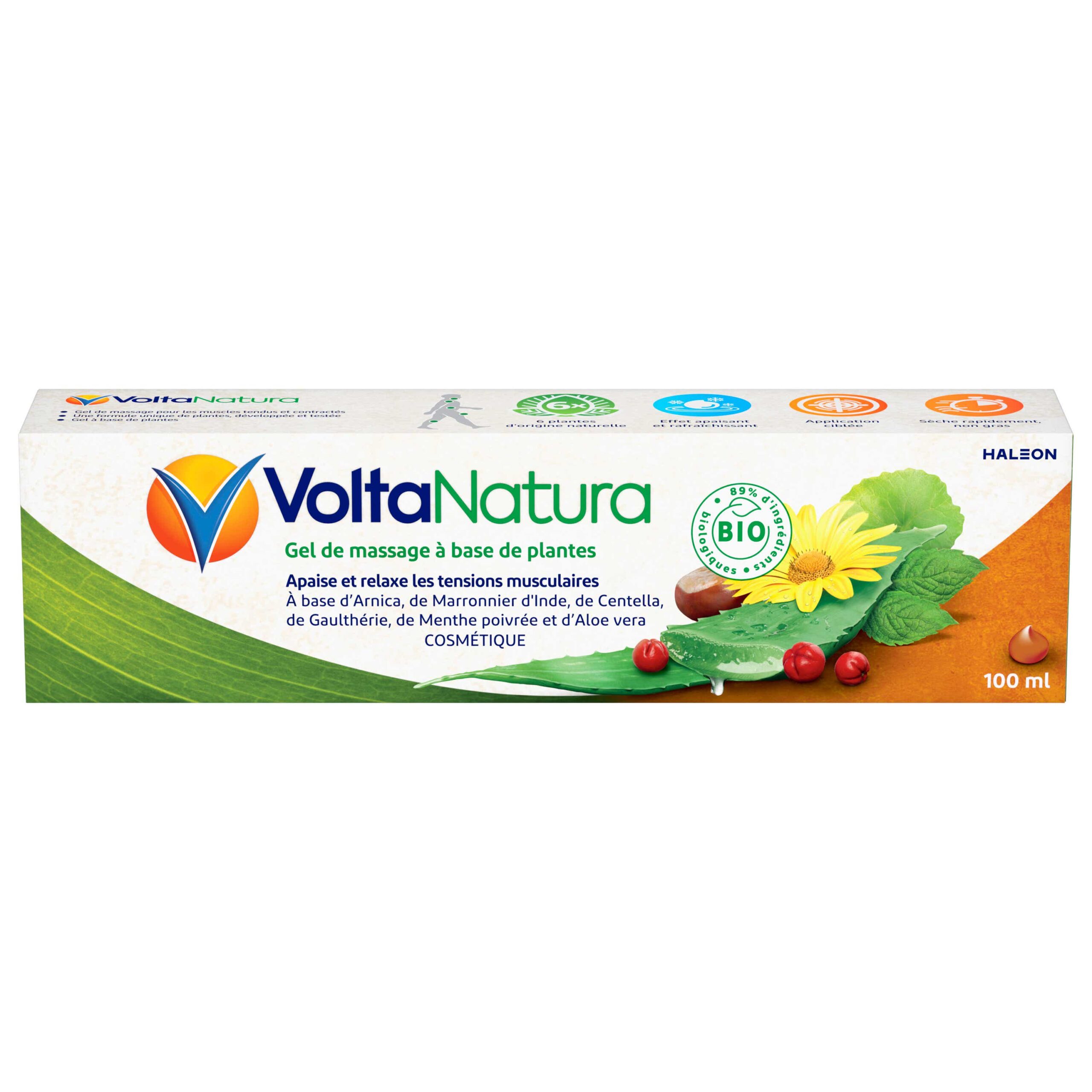 VOLTANATURA GEL DE MASSAGE A BASE DE PLANTES BIO 100ML