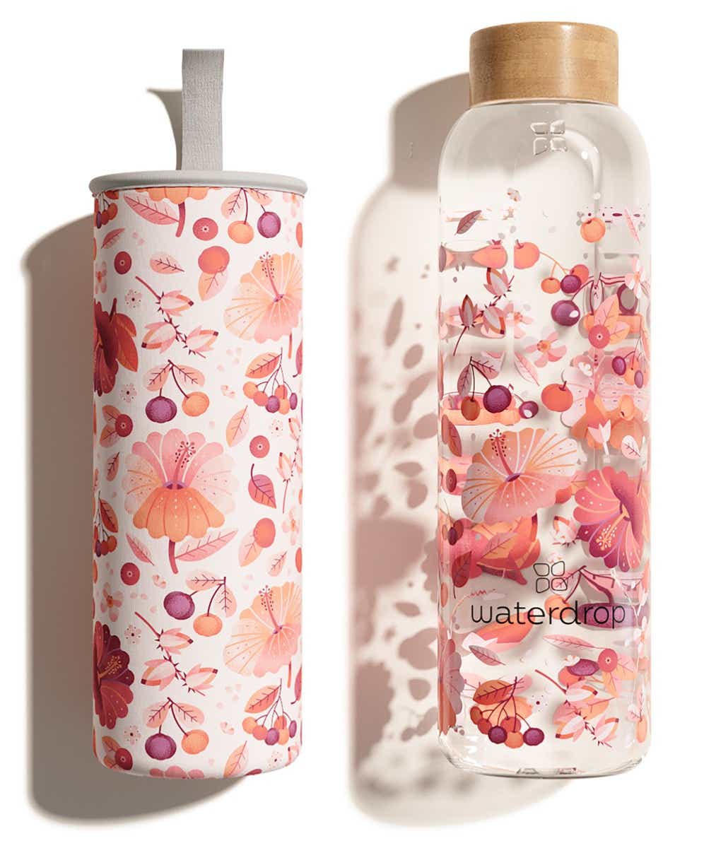 WATERDROP BOUTEILLE EN VERRE RELAX 600ML