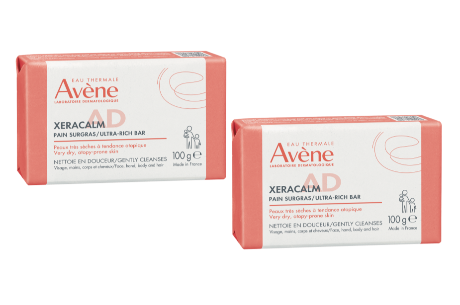 XERACALM A D PAIN NETTOYANT SURGRAS 2 BOITES DE 100G