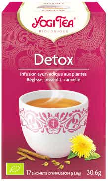 YOGI TEA DETOX INFUSION AYURVEDIQUE AUX PLANTES 17 SACHETS