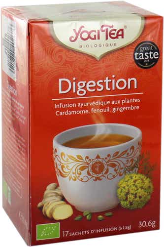 YOGI TEA DIGESTION INFUSION AYURVEDIQUE AUX PLANTES 17 SACHETS