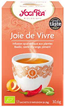 YOGI TEA JOIE DE VIVRE INFUSION AYURVEDIQUE AUX PLANTES 17 SACHETS