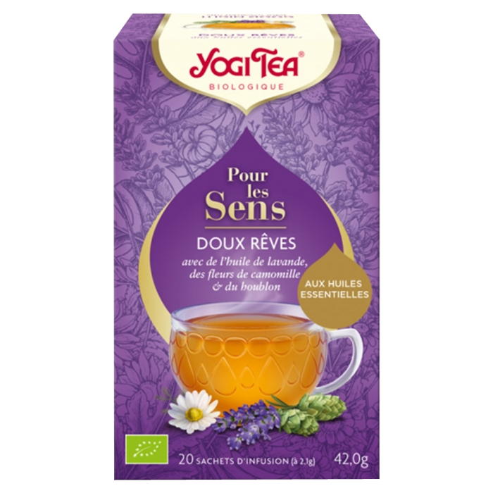 YOGI TEA POUR LES SENS DOUX REVES 20 SACHETS