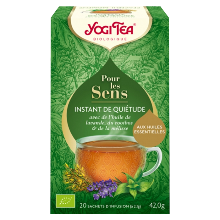 YOGI TEA POUR LES SENS INSTANT DE QUIETUDE 20 SACHETS