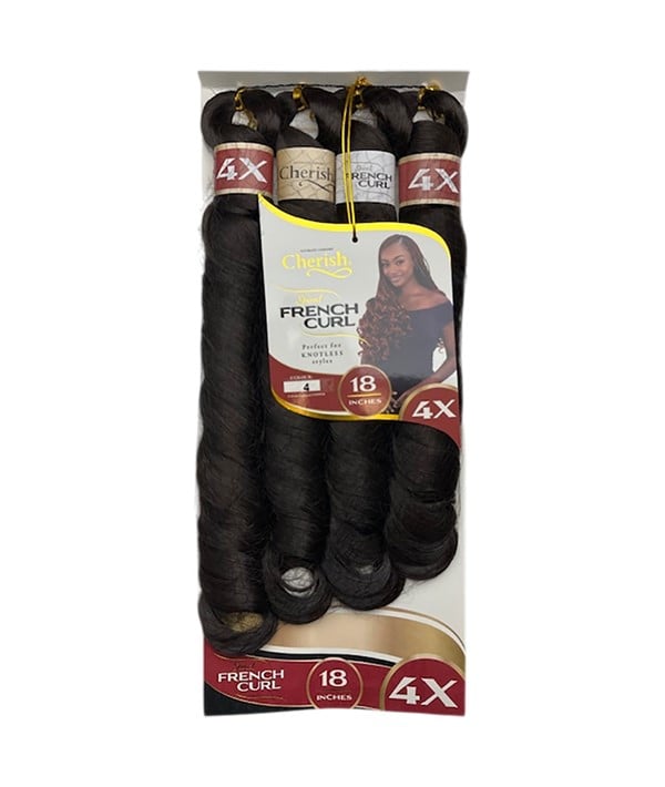 4X PACK VALEUR TRESSES SYNTHÉTIQUES EN SPIRALE FRENCH CURL