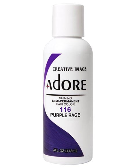 ADORE LA COULEUR DE CHEVEUX SEMI-PERMANENTE SHINING PURPLE RAGE 