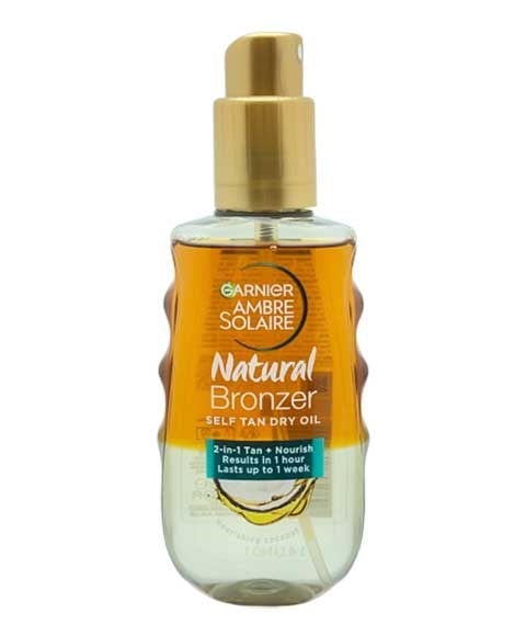 AMBRE SOLAIRE HUILE SÈCHE AUTOBRONZANTE NATURELLE AU BRONZAGE À LA COCONU