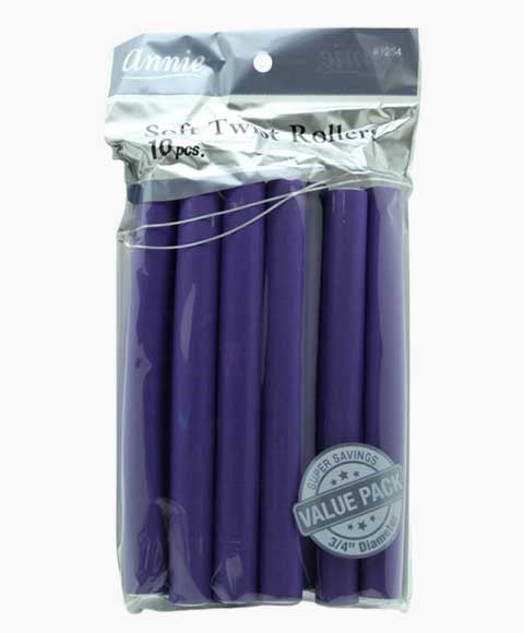 ANNIE SOFT TWIST ROLLERS VIOLET 1254 