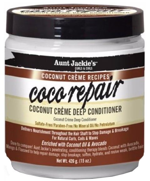 APRÈS-SHAMPOING PROFOND À LA CRÈME DE COCO RÉPARATEUR AUNT JACKIES COCO 