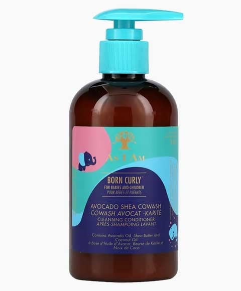 AS I AM BORN CURLY AVOCADO SHEA COWASH 
