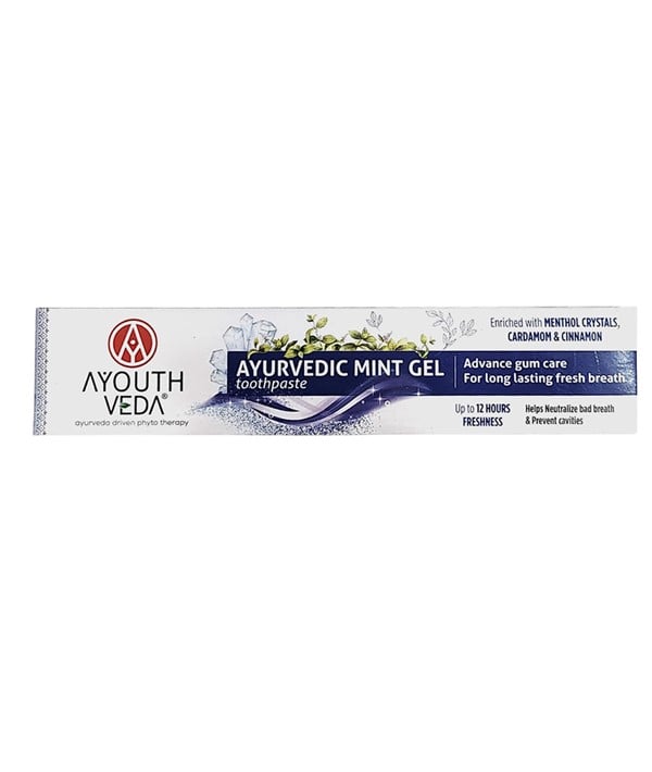 AYOUTH VEDA AYURVEDIC GEL DENTIFRICE MENTHE 
