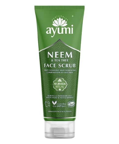 AYUMI NATURALS GOMMAGE POUR LE VISAGE AU NEEM ET À L'ARBRE À THÉ 