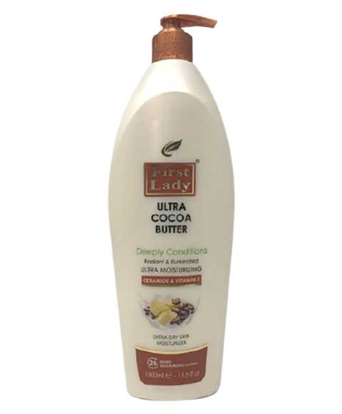 BEURRE ULTRA DE CACAO CONDITIONNE EN PROFONDEUR LA LOTION HYDRATANTE 