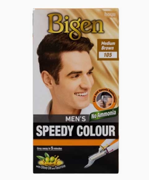 BIGEN HAIR MENS SPEEDY COLOR MEDIUM BROWN 105 
