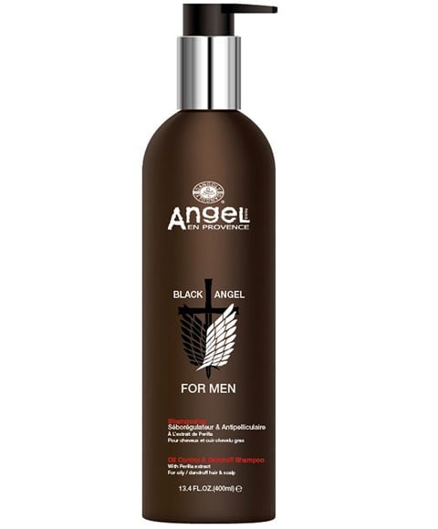 BLACK ANGEL POUR HOMMES SHAMPOOING CONTRÔLE DE L'HUILE ET ANTIPELLICULAIRES