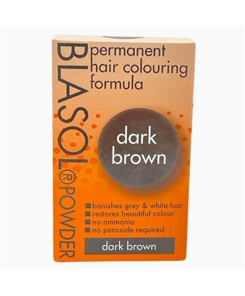 BLASOL POUDRE COLORATION PERMANENTE CHEVEUX BRUN FONCÉ