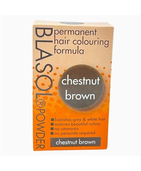 BLASOL POUDRE COLORATION PERMANENTE CHEVEUX CHÂTAIGNE 