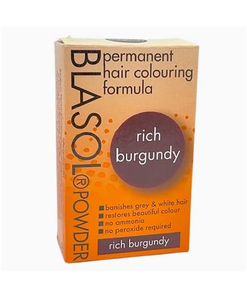 BLASOL POUDRE COLORATION PERMANENTE CHEVEUX RICHE BOURGOGNE 