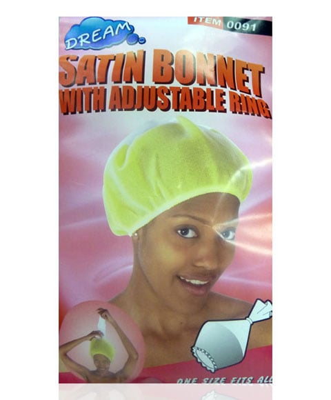 BONNET EN SATIN AVEC ANNEAU RÉGLABLE 0091