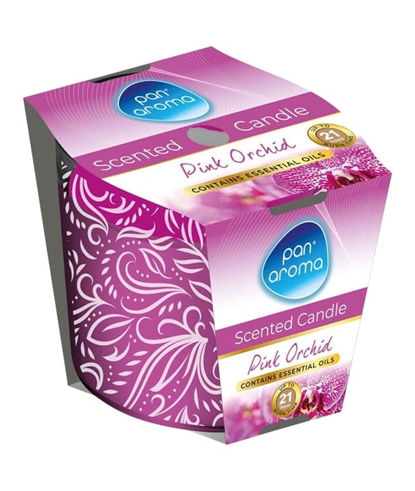 BOUGIE PARFUMÉE ORCHIDÉE ROSE 